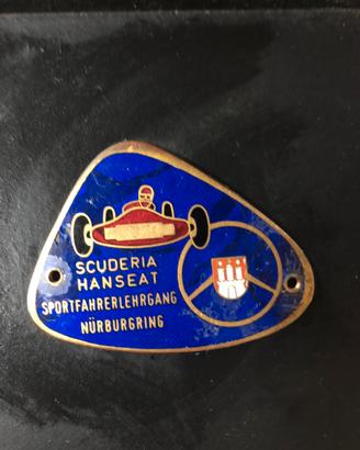 placchetta smaltata vintage (badge per auto)