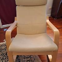 Sedia Poang Ikea a dondolo Ecopelle