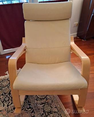 Sedia Poang Ikea a dondolo Ecopelle