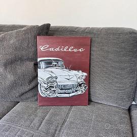 Quadro Cadillac - 30x40cm fatto a mano