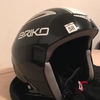 Casco e occhiali da sci adulto