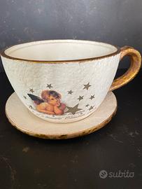 Vaso tazza grande natalizia