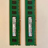 2 MODULI RAM SAMSUNG 4GB 1Rx8 PC4 - 2133P-UA0- 10