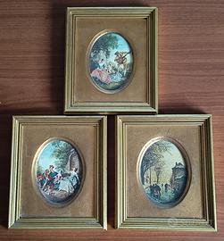 Trittico Quadretti Vintage Anni '70