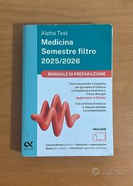 MANUALE PREPARAZIONE MEDICINA Semestre Filtro