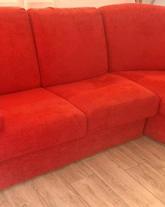 Divano 3 posti RIGO SALOTTI  colore rosso