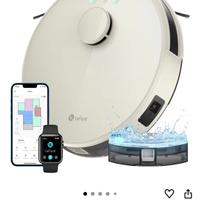 Robottino circolare aspirapolvere e lavapavimenti