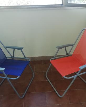 Sedie pieghevoli giardino/spiaggia 
