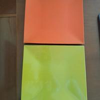 Sotto piatti arancione o verde mela