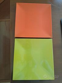 Sotto piatti arancione o verde mela