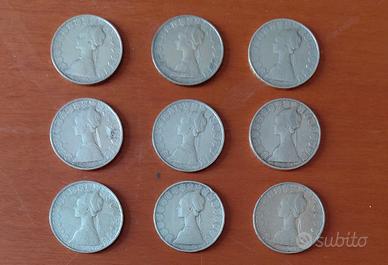 Monete da 500 lire in argento 