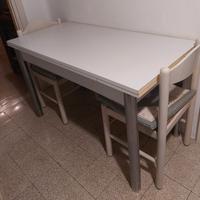 Tavolo in formica bianco allungabile 