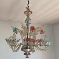 Lampadario in vetro di Murano