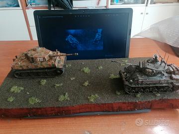 Diorama 1:35 M4A3E8 Sherman FURY e TIGER tedesco