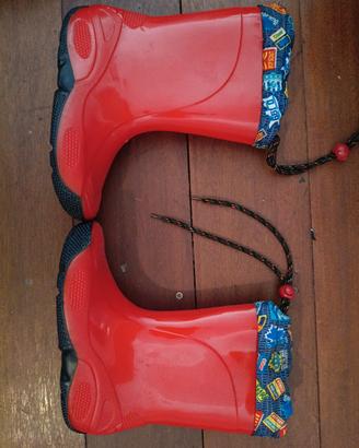 stivali rossi bimbo numero 34