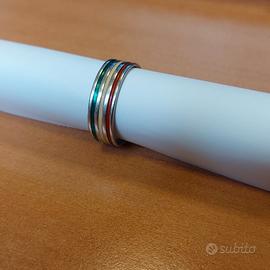 Anello fede fascia tricolore