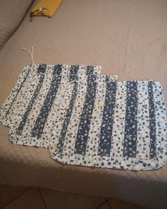set 3 federe copricuscini sedie