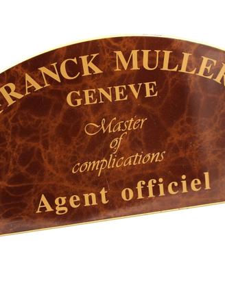Franck Muller Targhetta Espositiva Rivenditore