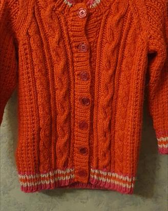 Cardigan lavorato a mano