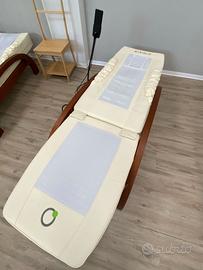 LETTINO MASSAGGIANTE RAGGI INFRAROSSI RULLI GIADA