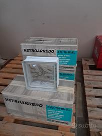 Vetrocemento Vetromattone Vetroarredo 19x19x8 cm