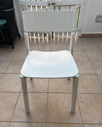 4 sedie bianca ikea
