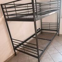Letto a castello Ikea metallo grigio