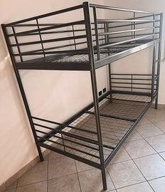Letto a castello Ikea metallo grigio