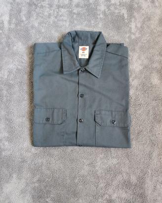 Camicia Dickies Work Shirt Maniche Corte Grigia XL