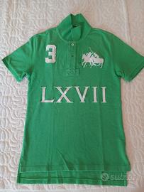 polo verde manica corta bimbo 10-12 anni Ralph Lau