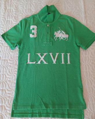 polo verde manica corta bimbo 10-12 anni Ralph Lau
