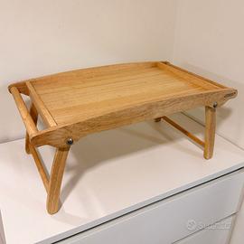 Vassoio/Tavolino da colazione in legno Continenta