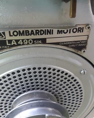 Motore lombardini LA490 sinistro a benzina. 