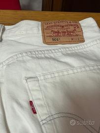 Levi's 501 Originali Bianchi - Taglia 32-34