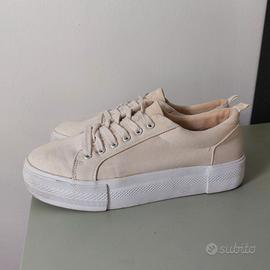 H&M scarpa ginnastica donna tg.39 bianco