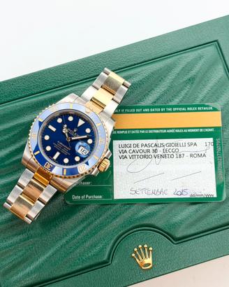 Rolex Submariner 116613LB, Full set Italia,Permute