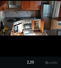 cucina angolare colore noce