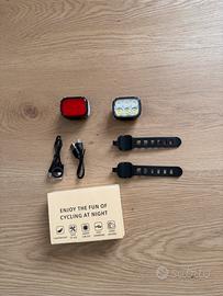 Luci Led Anteriore e Posteriore per Bici
