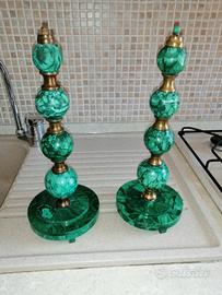brocche e decorazioni in malachite