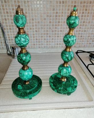 brocche e decorazioni in malachite