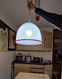 Lampadario campana vintage