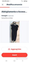 Abito donna con giacchino nero taglia 46