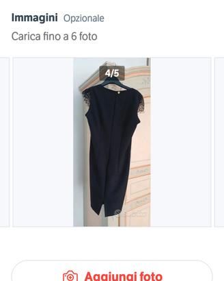 Abito donna con giacchino nero taglia 46