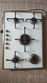 piano cottura SMEG vetro bianco 75 cm 5 fuochi