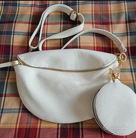 marsupio pelle con portamonete nuovo 