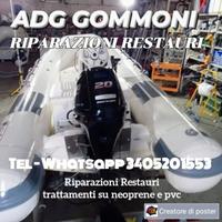 Gommoni Tender RIPARAZIONI RESTAURI neoprene pvc