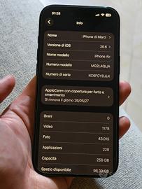 iPhone air 256gb + batteria apple