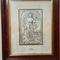 La fortuna Acca in argento, cornice radica 40x50