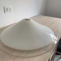 Paralume lampadario LEUCOS anni '70 vetro Murano