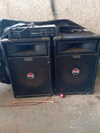casse con amplificatore 